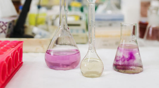 Beakers in Lab