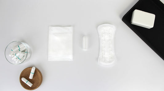 Feminine Products on Counter