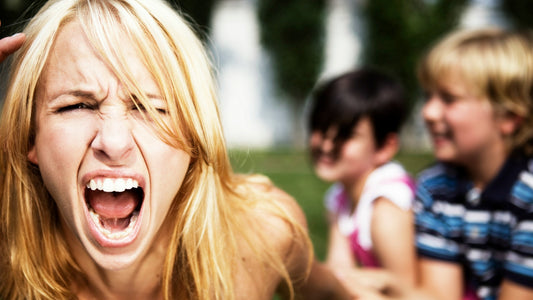 PMS woman screaming