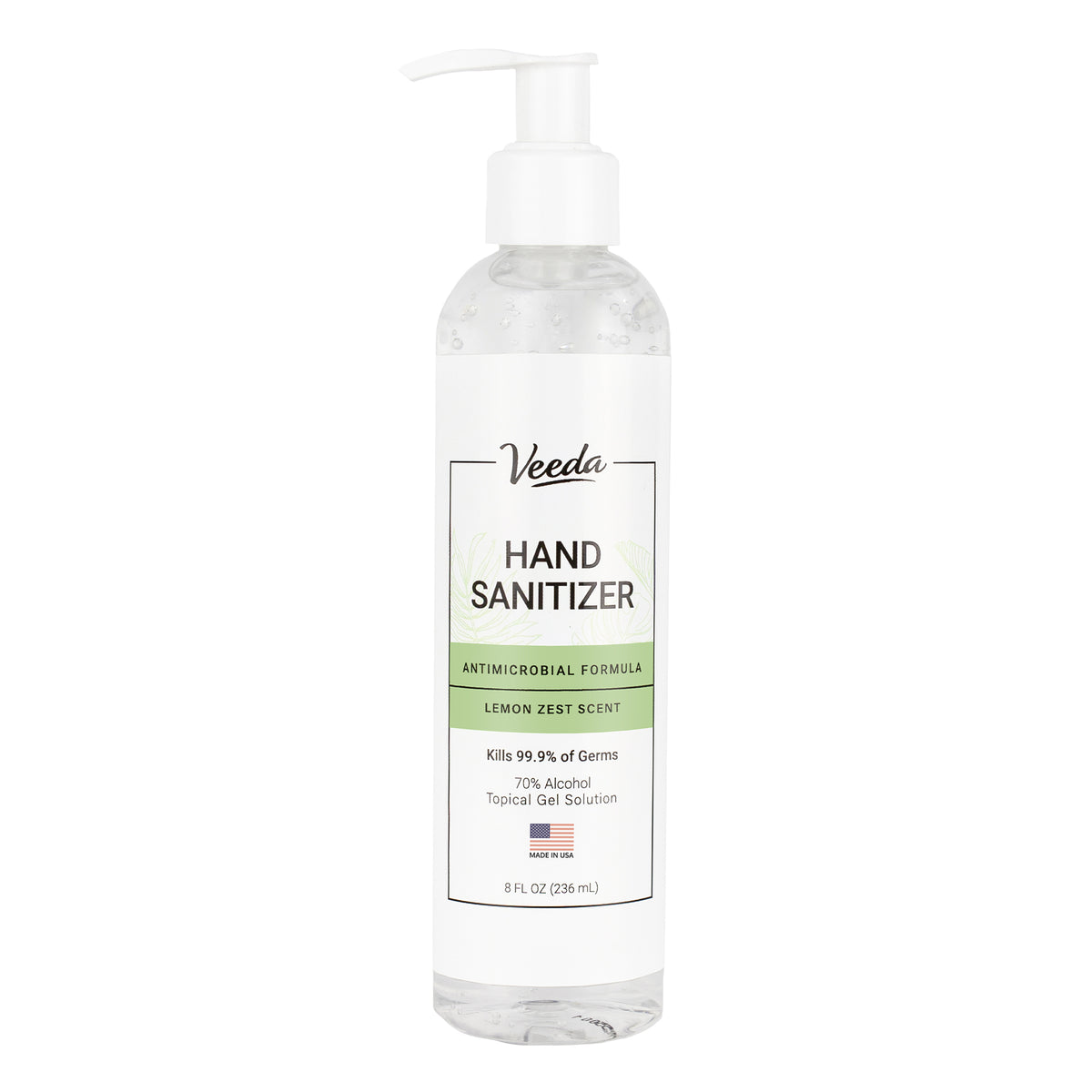 Veeda Hand Sanitizer with Lemon Zest Scent