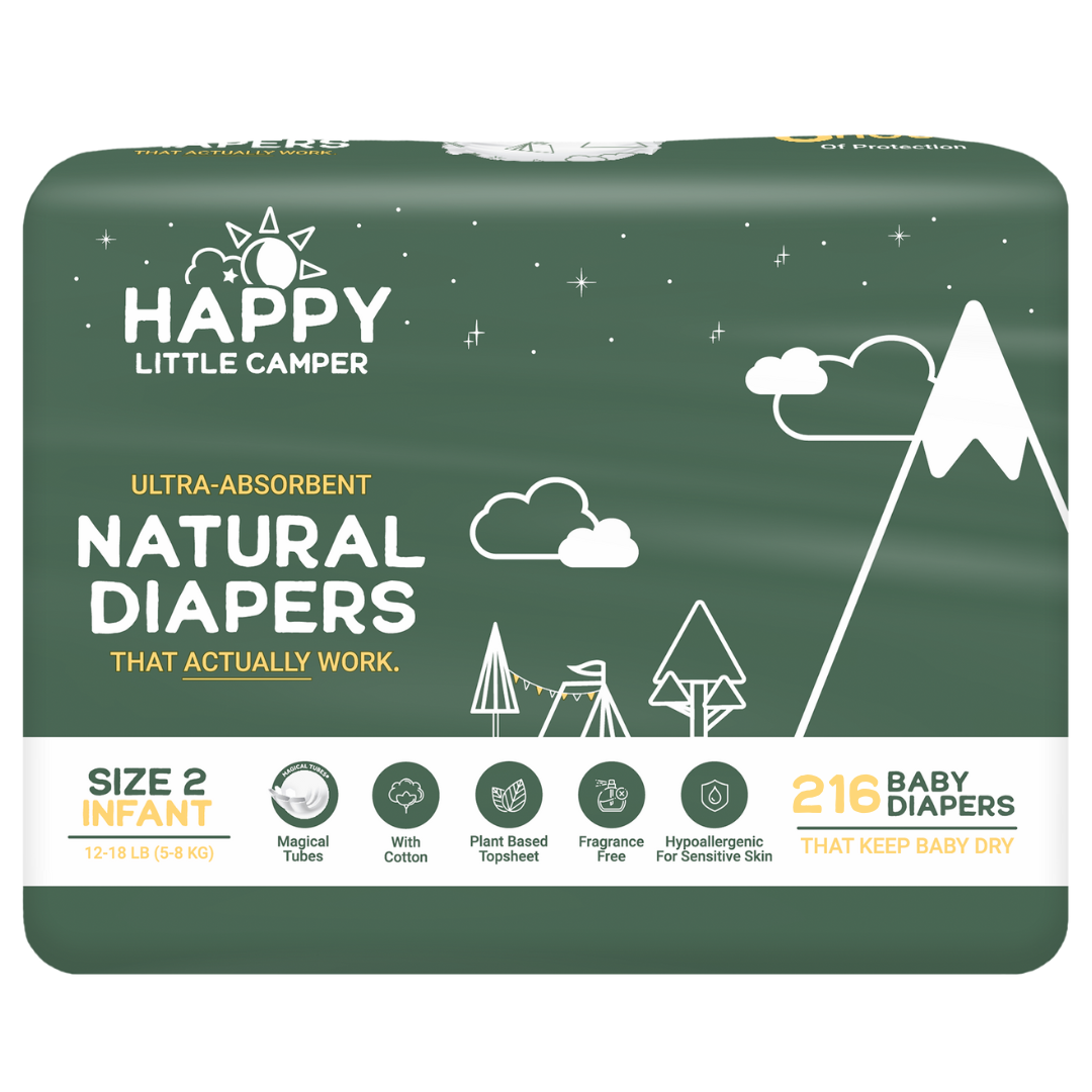 Natural, Ultra-Absorbent Baby Diapers