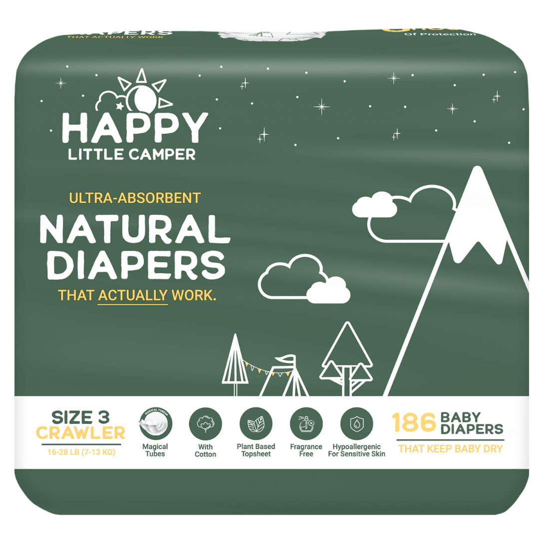 Natural, Ultra-Absorbent Baby Diapers