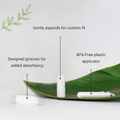 Veeda 100% Natural Cotton BPA-Free Compact Applicator Tampons