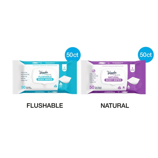 Natural Adult Cleansing Extra Large Size Body Wipes