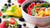 Bowl of fruit and yogurt