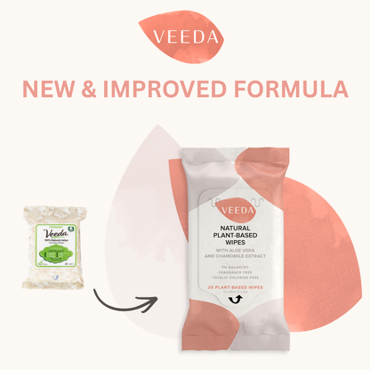 Veeda Plant-Based Natural Feminine Wipes