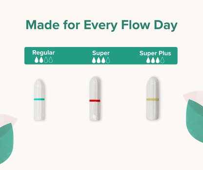 Veeda 100% Natural Cotton  Non-Applicator Tampons
