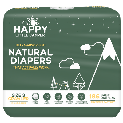 Natural, Ultra-Absorbent Baby Diapers