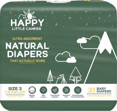 Natural, Ultra-Absorbent Baby Diapers