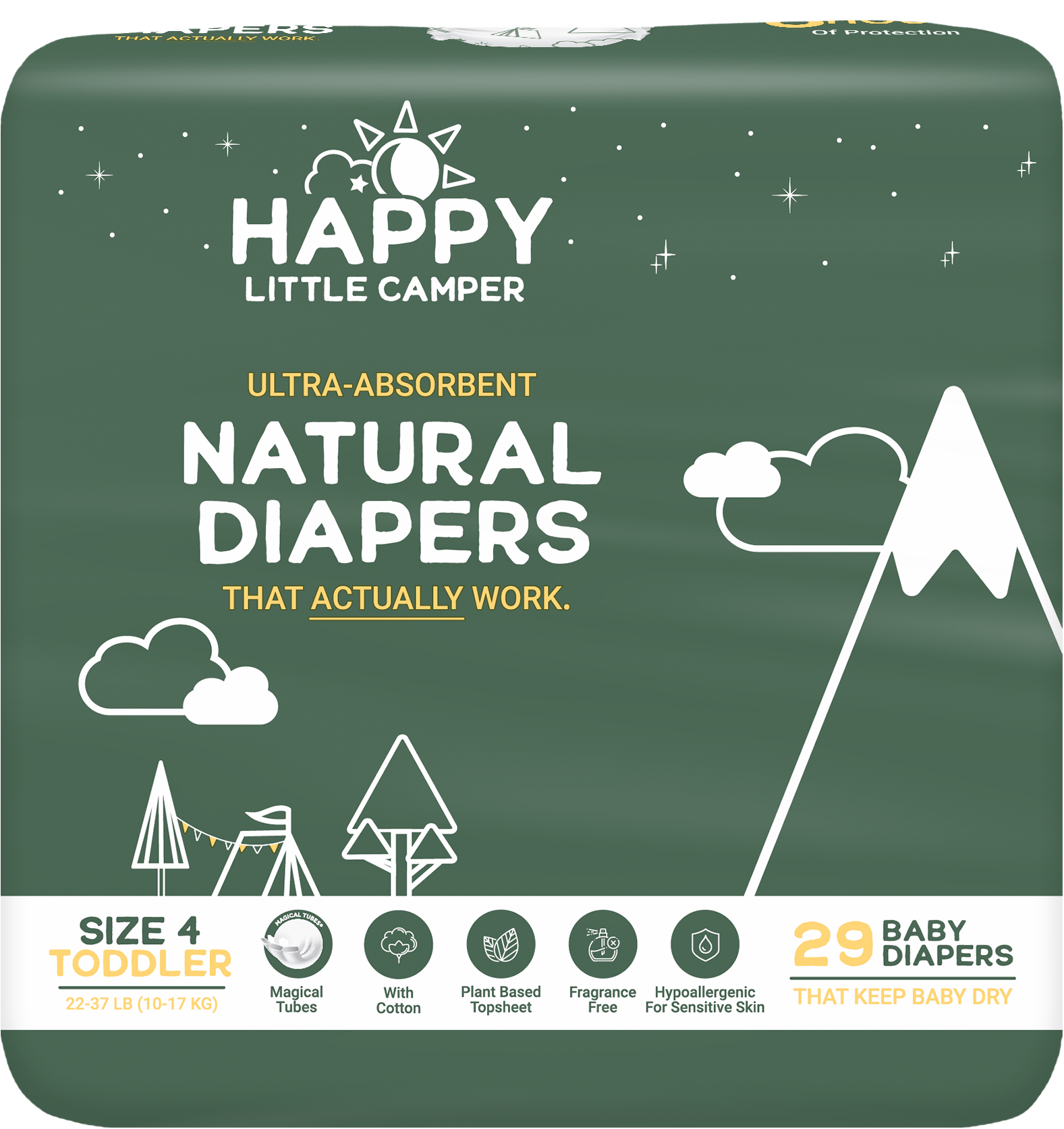 Natural, Ultra-Absorbent Baby Diapers - Veeda USA