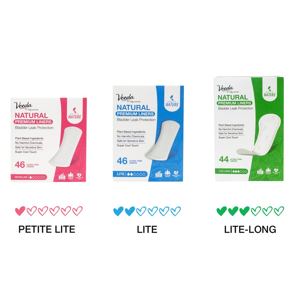 Bladder Control Inseets Natural Premium Incontinence / Bladder Control Unisex Liners – Veeda USA