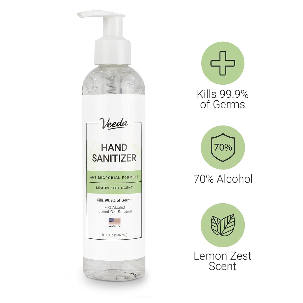 1 Bottle of Hand Sanitizer - Moisturizing Antimicrobial Formula (Made in USA)