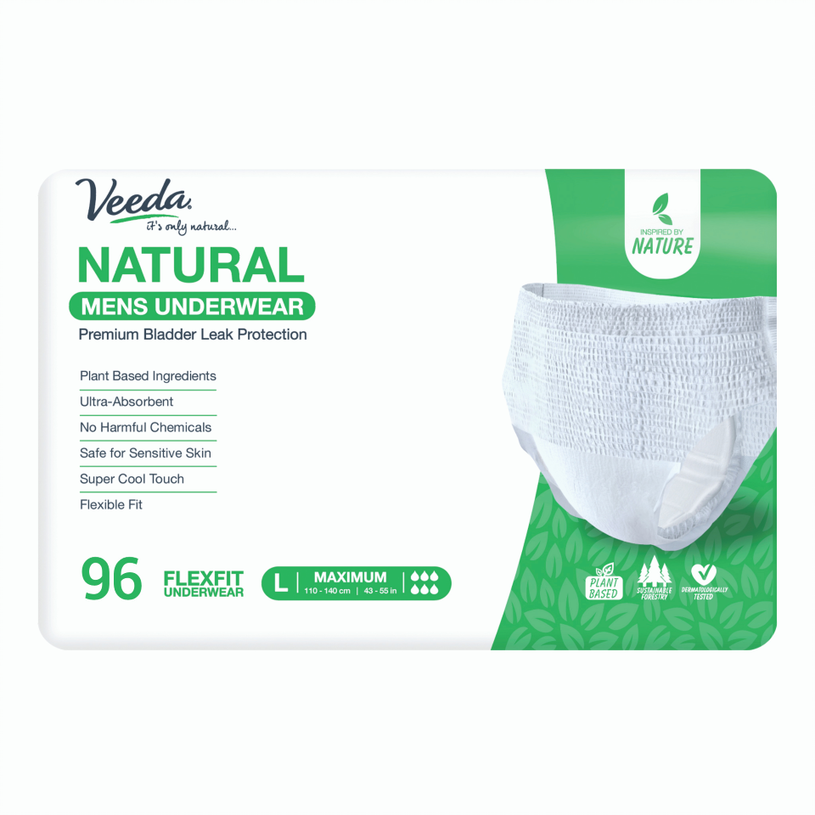 Natural Incontinence Underwear for Men - Veeda USA