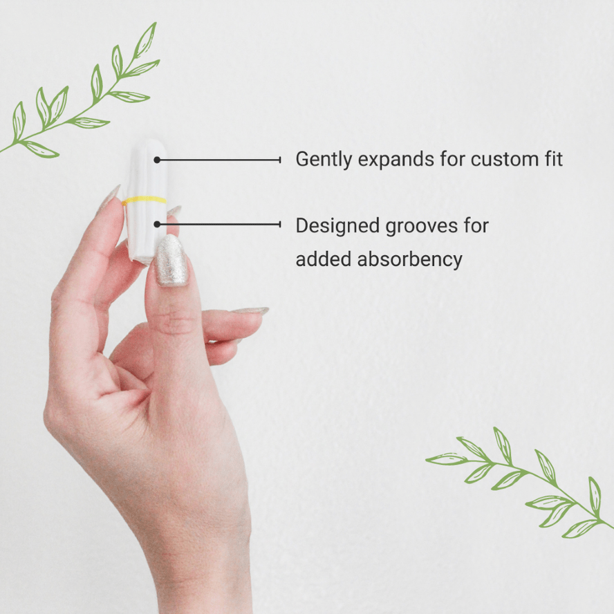 Veeda 100% Natural Cotton Applicator Free Tampons (Super)
