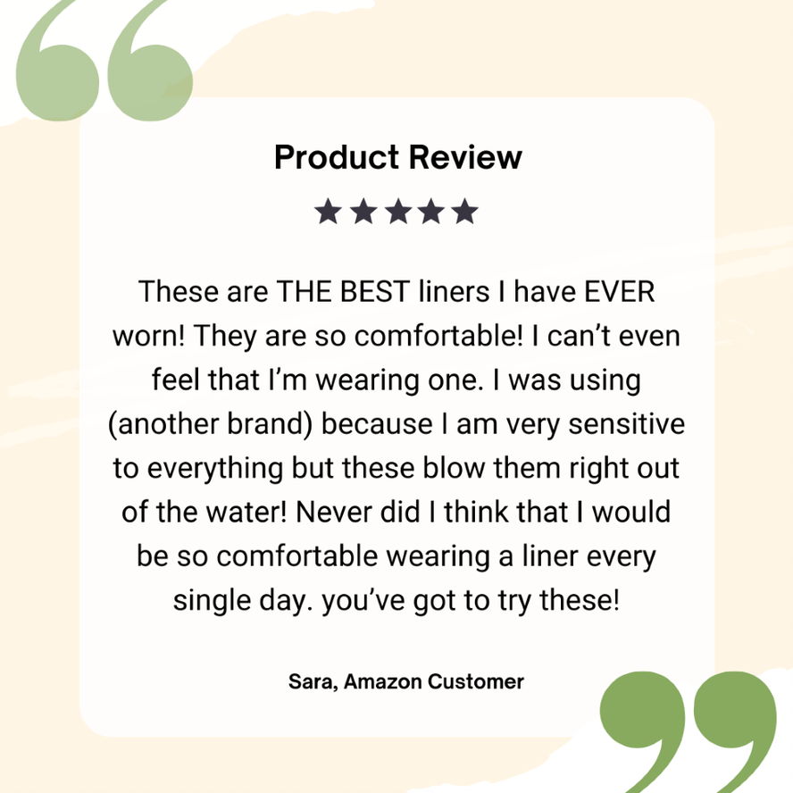Veeda Natural Cotton Breathable Panty Liners | veedausa.com
