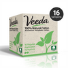 Veeda 100% Natural Cotton BPA-Free Compact Applicator Tampons (Regular)