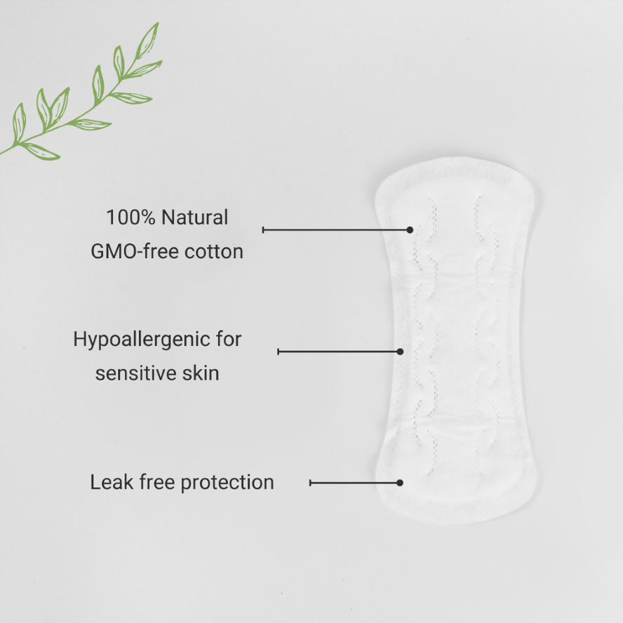 Veeda Natural Cotton Breathable Panty Liners | veedausa.com