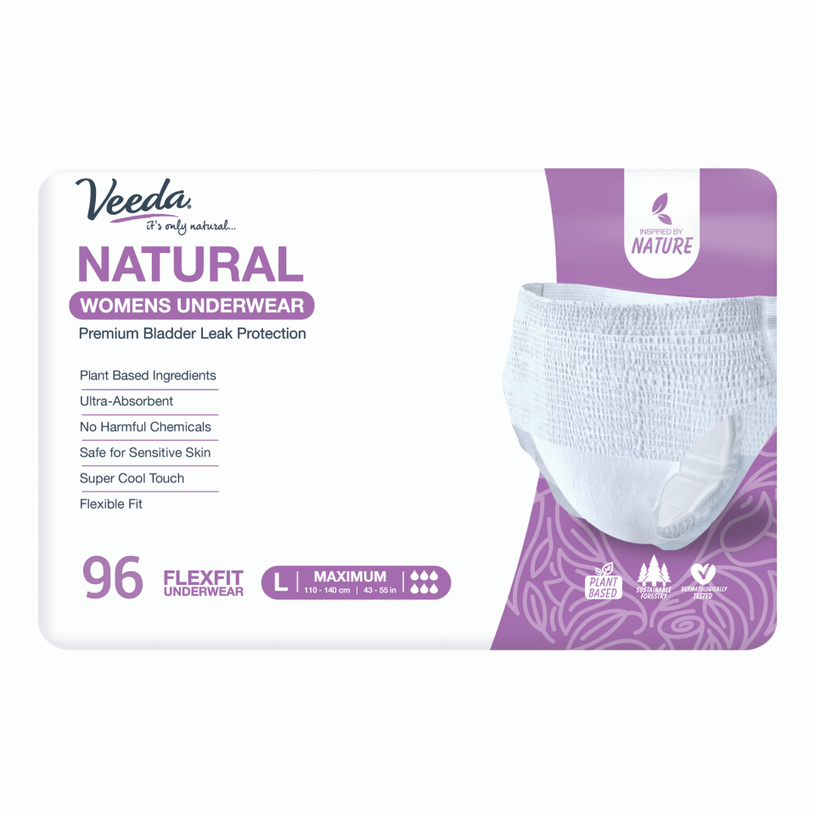 Natural Incontinence & Postpartum Underwear for Women - Veeda USA